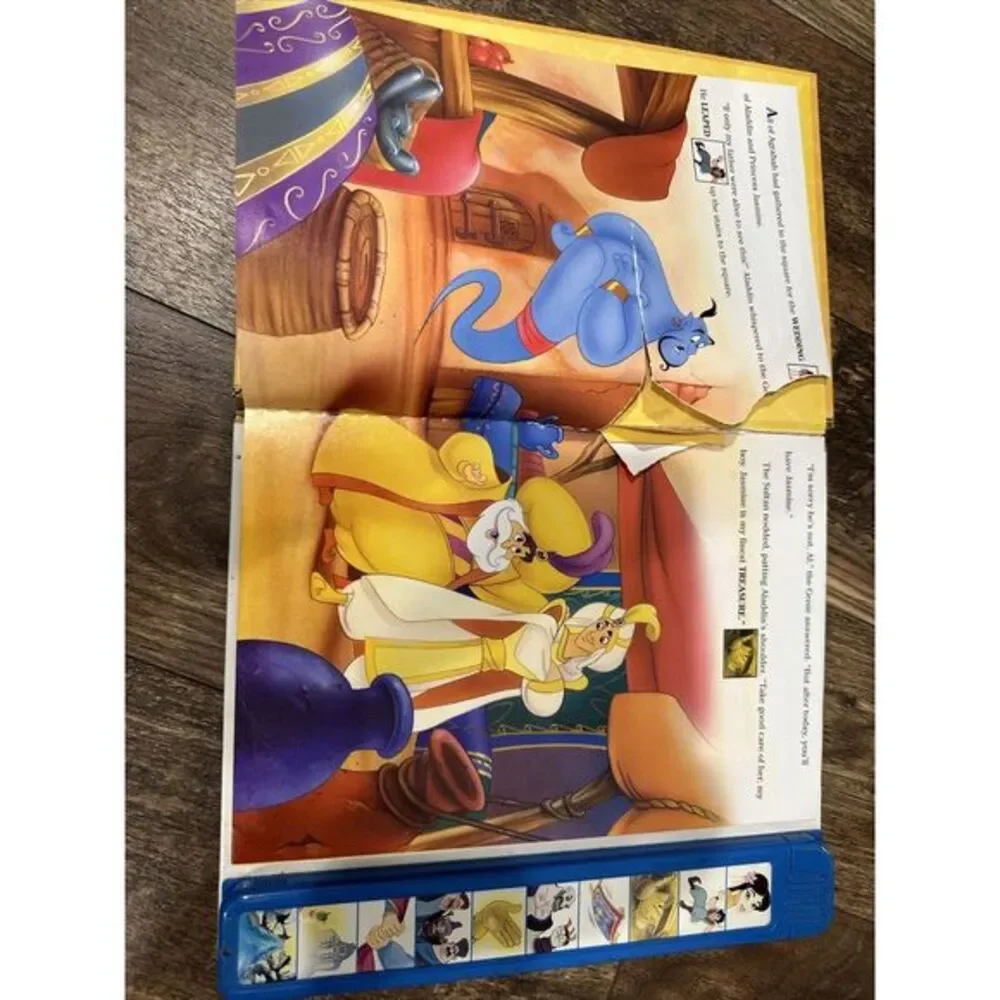Disney's Aladdin & The King of Thieves Sound Story‎ HB Book READ DESCRIPTION